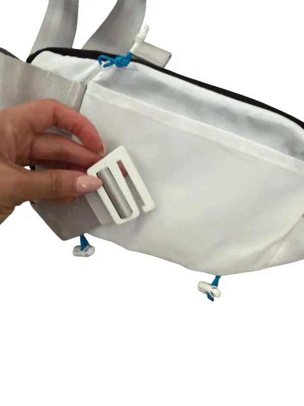 HOKA Black White Adjustable Unisex Fanny Pack Waist Bag - Image 5