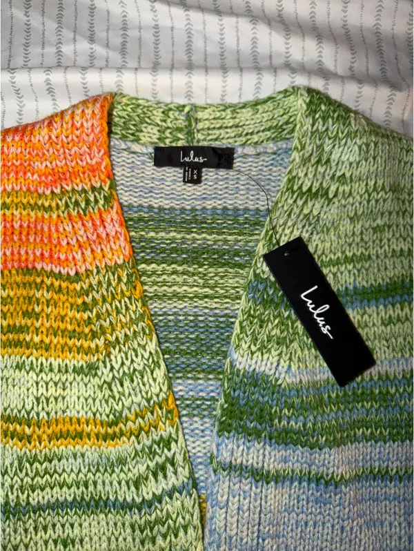 Lulus multi strip cardigan - Image 3