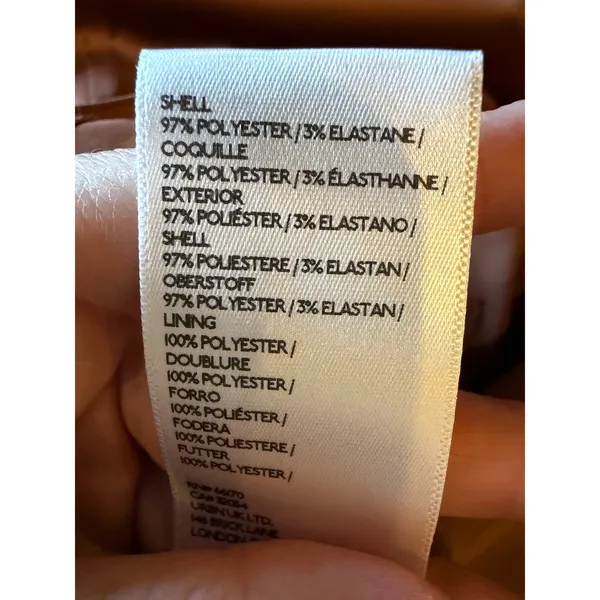 BHLDN Anthropologie Midi Dress Women Medium Brown NWT Satin Open Back Side Slit - Image 12