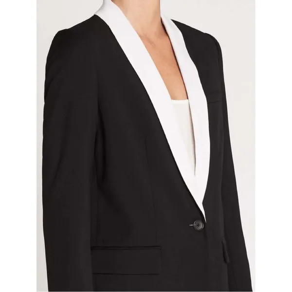 Equipment Quincy Blazer in True Black‎ Sz.2 NWT - Image 3