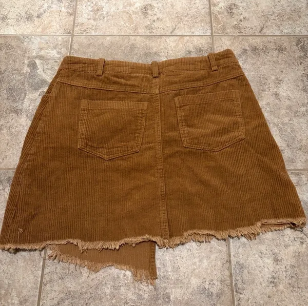 VICI Corduroy Mini Wrap Skirt - Image 5
