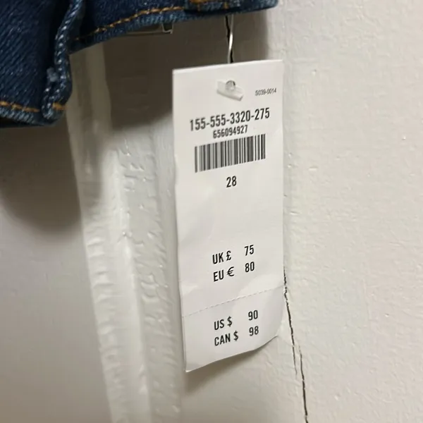Abercrombie & Fitch The Slim Straight Ultra High Rise Jeans, 28, NWT - Image 4