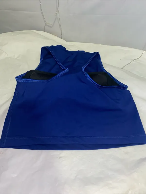 Nike Royal Blue Sleeveless High-Neck Tank Top - Image 2