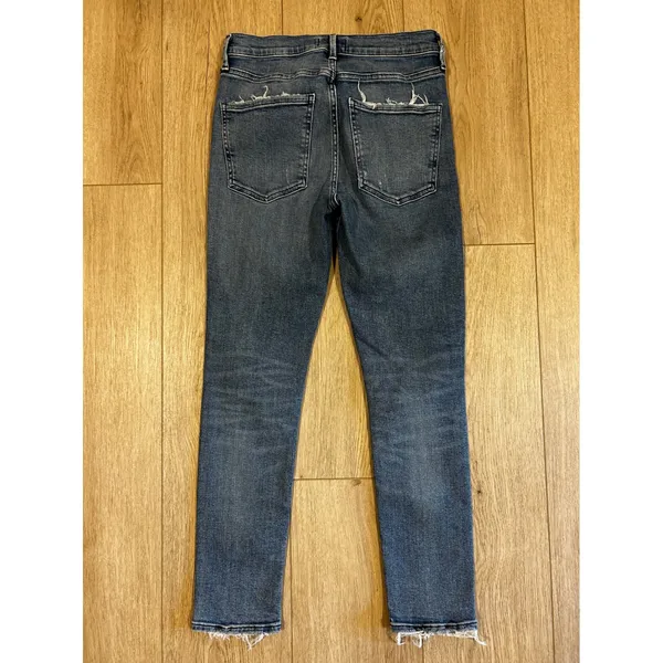 AGOLDE Sophie High Rise Skinny Distressed Jeans Medium Blue A018-843 Size 26 - Image 8