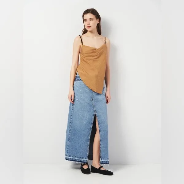 ZARA Textured Top with Straps Detail - Image 4