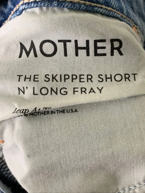 Mother Superior The Skipper Short N' Long Fray shorts women's size 26 - Image 4