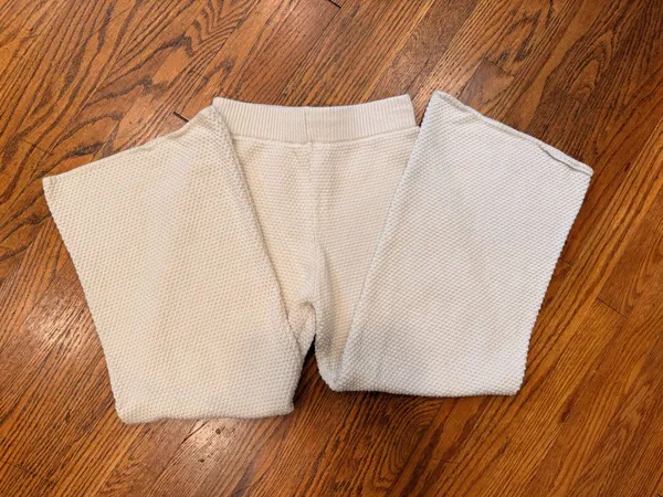 Knitted Beach Pants White - Image 2