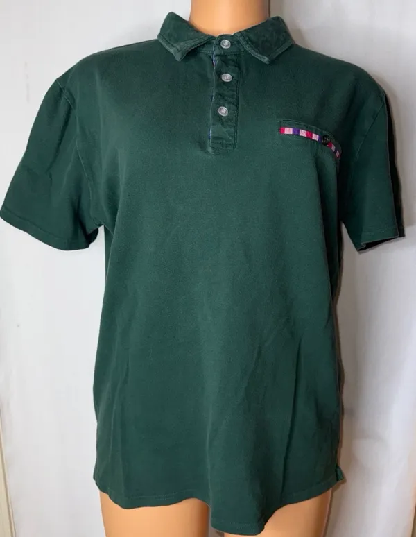 Dark green polo Size L - Image 2