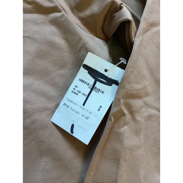 Skims Essential Long Sleeve Scoop Neck Bodysuit Sienna Brown 4X/5X BS-SCN-0315 - Image 2
