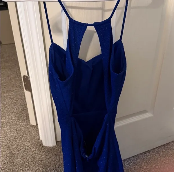 City Triangles Blue Sparkles Body Con Dress - Image 3
