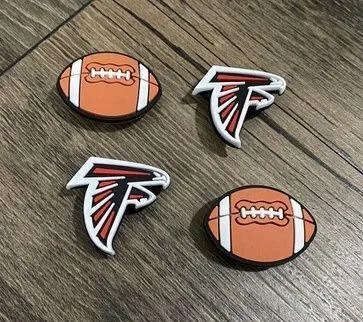 Atlanta Falcons Football Team Charm For Crocs Shoe Charms Bracelet - 4 Pieces - Image 2