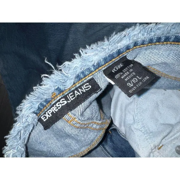 Express jeans with distressed edges Y2K 90s flare - Image 2
