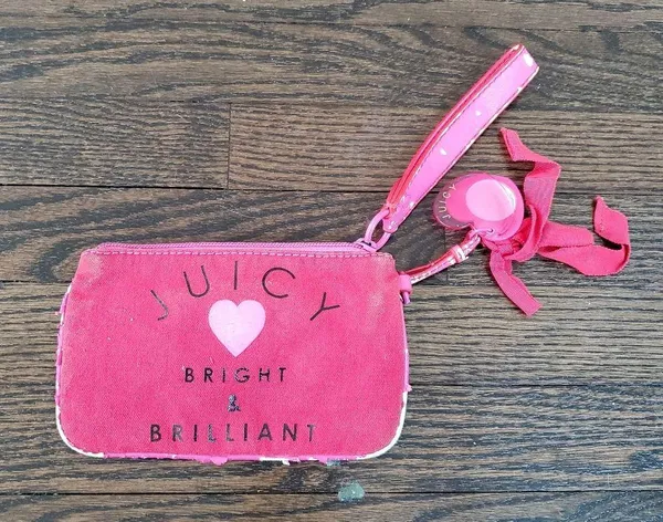 VINTAGE Juicy Couture Pink Wristlet - Image 2