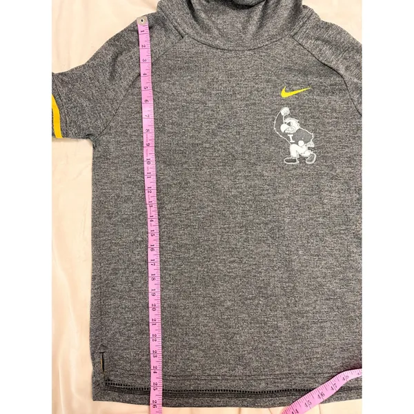 Nike Iowa Hawkeyes Cowl Neck Pullover Top Womens Medium Grey Herky the Hawk NCAA - Image 8