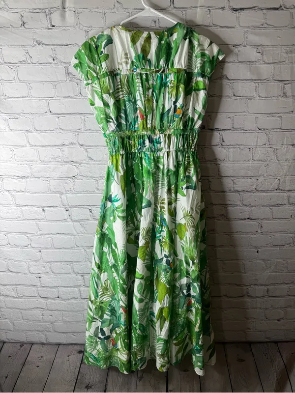 Antonio Melani Victoria tropical print v neck maxi dress size 0 - Image 6