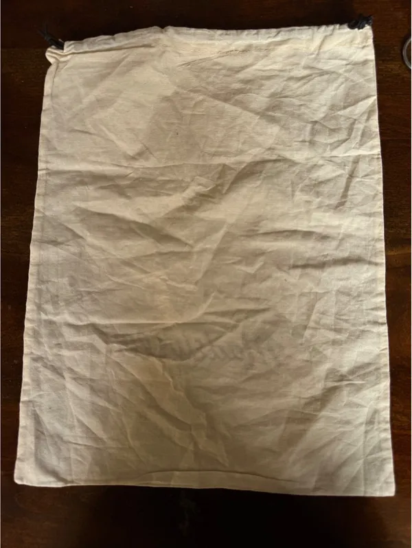 Madewell Drawstring Dust Bag - Beige Cotton Storage Pouch - Image 7