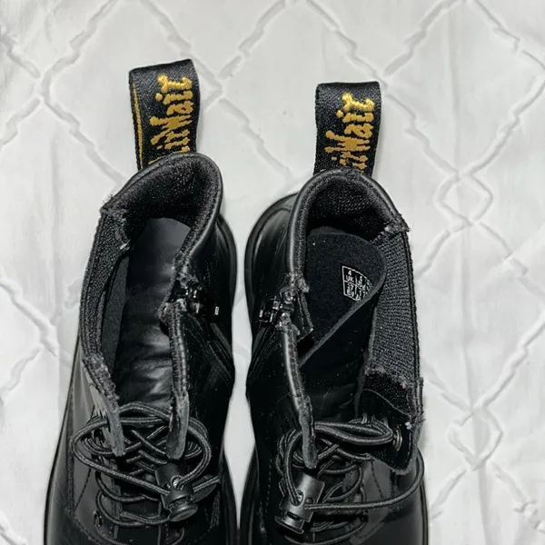 Dr Martens Black Lace Up Combat Boots(Size 5) - Image 7