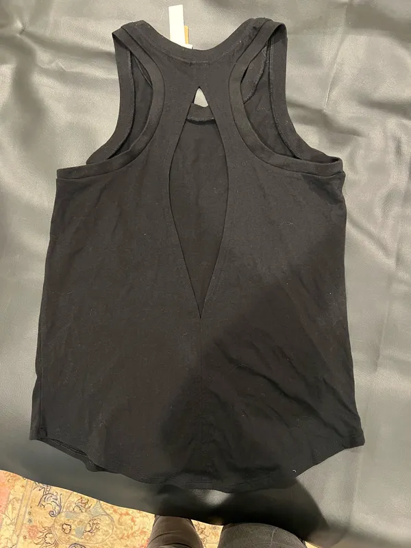 Victoria's Secret PINK black tank top with white 'PINK' text - Image 7