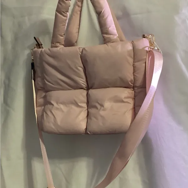 Pink puffer bag Jen & Co - Image 3