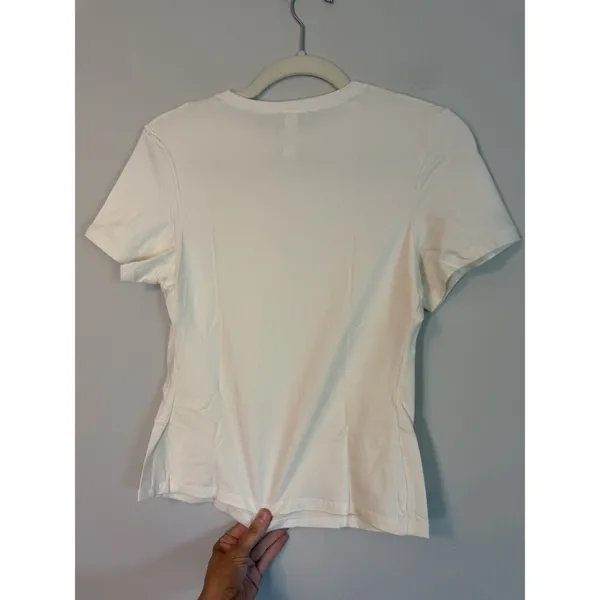 Skims Cotton Jersey Sz L Short Sleeve T-shirt Marble NWT - Image 2