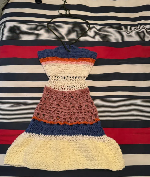 Multicolor Crochet Dress/coverup - Image 5