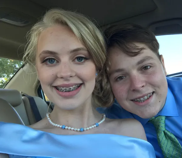 Homecoming Dress Blue Size 2 - Image 3