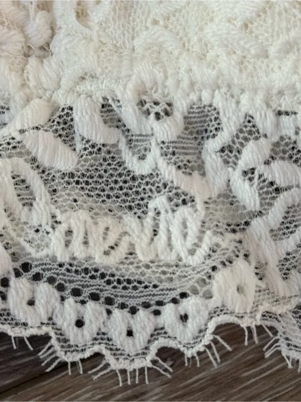 Aerie White Lace Padded Bralette - Image 2