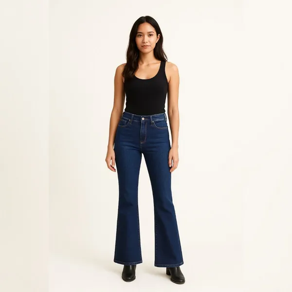 Madewell Widelgger Wide Leg Flare Denim Jeans Womens 29 - Image 10