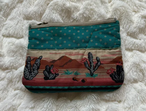 Vintage Cactus Print Shoulder Bag And Wallet Set - Image 6