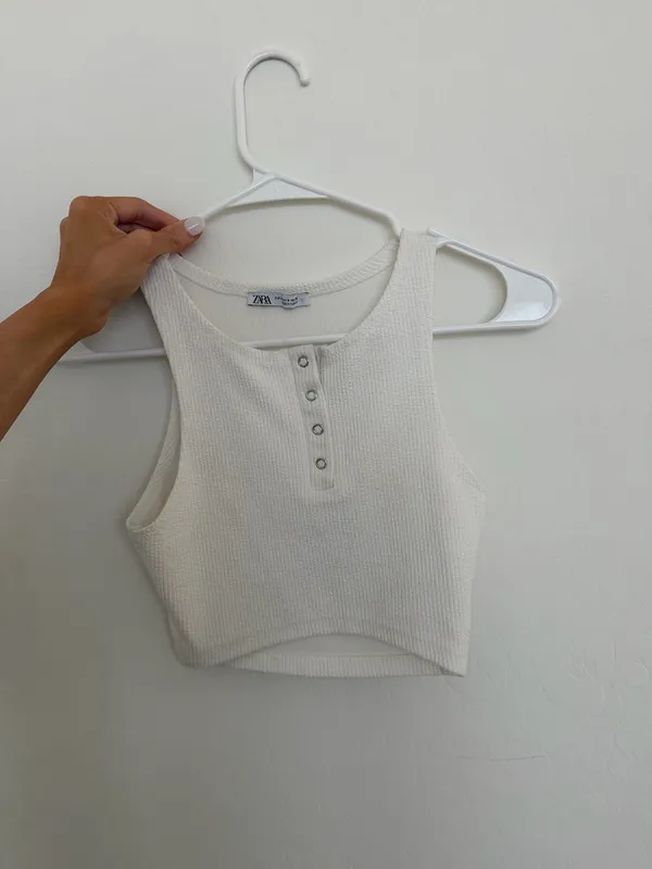 Zara white Tank Top - Image 3