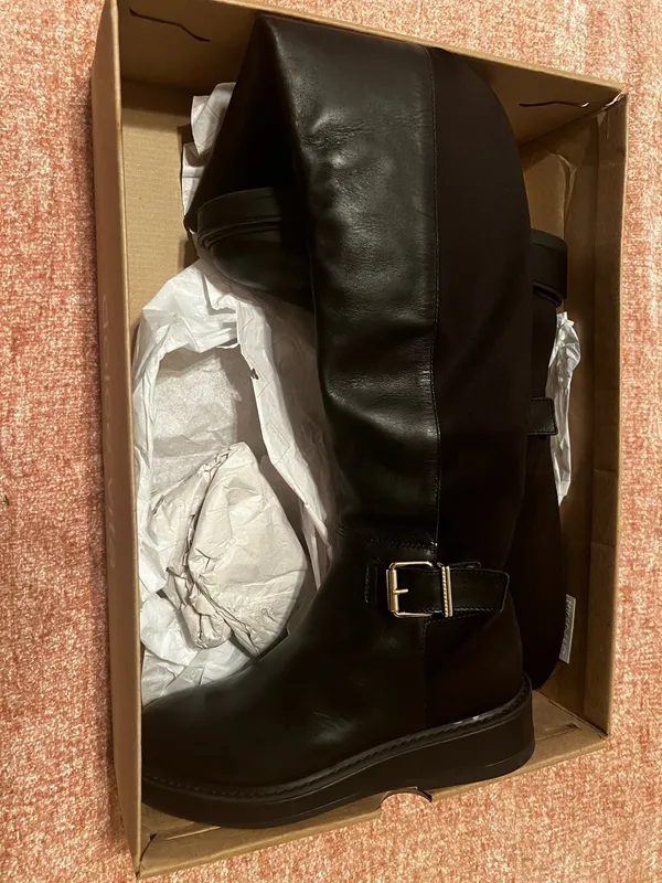 Dolce Vita black leather knee - Image 2