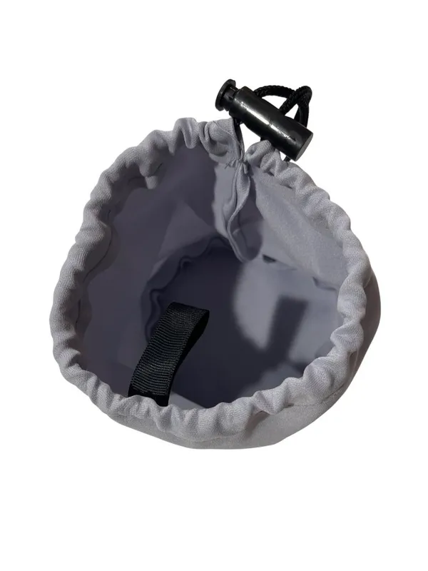 Light Gray G-Force Chalk Bag With Drawstring & Clip For Rock Climbing 9j - Image 3