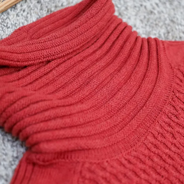 Smartwool Dacono Ski Sweater Cable Knit Turtleneck Women‎ Size S Red Merino Wool - Image 13