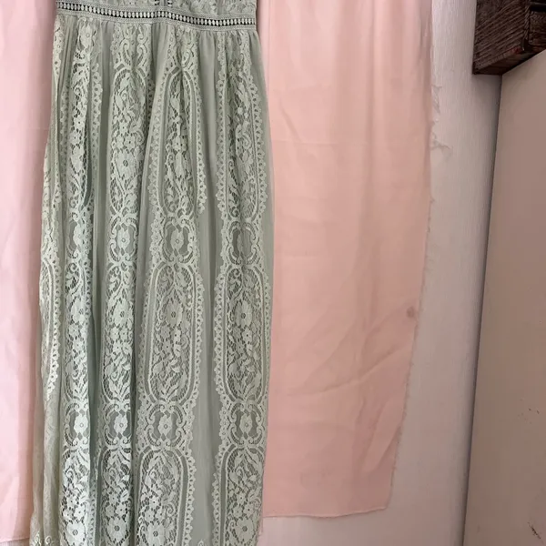 Merokeety Green Flutter Sleeve Sundress for Wedding Guest - Image 2