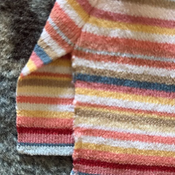 Only Orange Fitted Long Sleeve Blouse Talbots size 6 many stripped colors . - Image 4