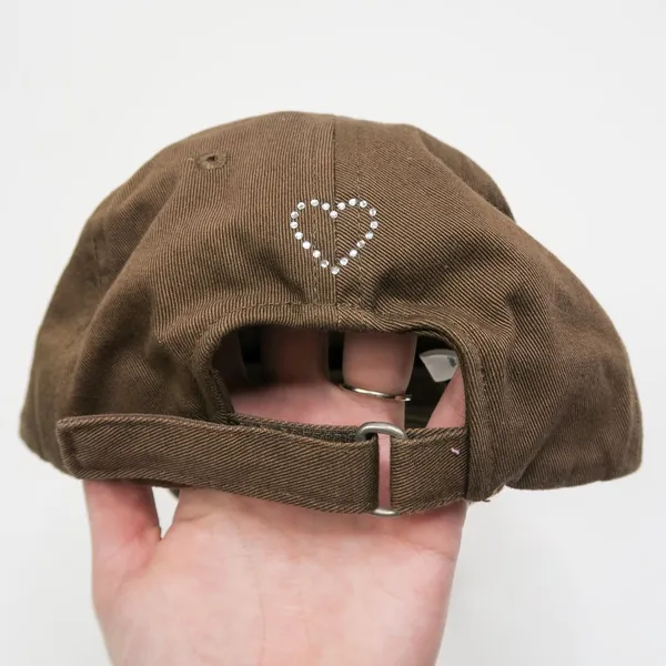 Vintage Y2K Brown Rhinestone Gap Baseball Hat - Image 5