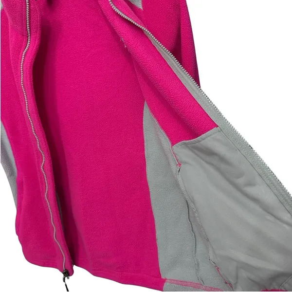 The North Face Jacket Womens Size‎ Small Pink Gray Fleece Full Zip Pockets - Image 9