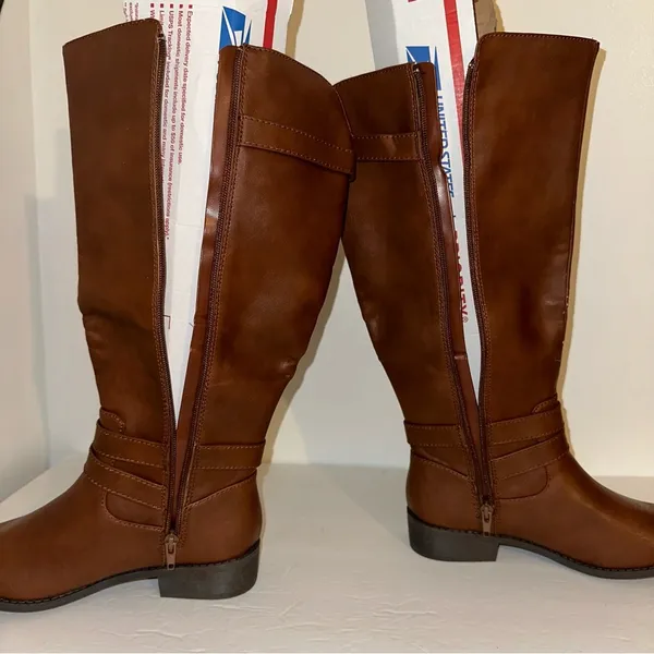 American Eagle women’s wide calf boots, new size 6.5 Wide 🆕 in brown - Image 9