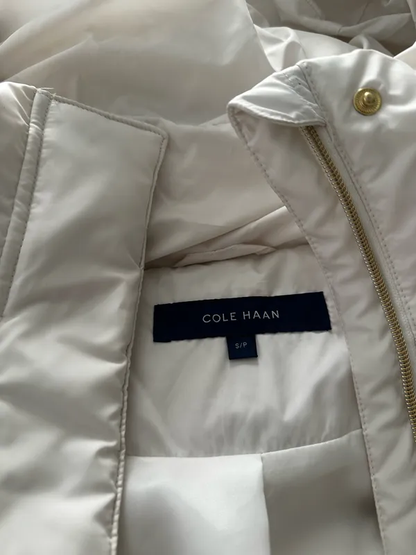 White Cole Haan Puffer Jacket - Image 4