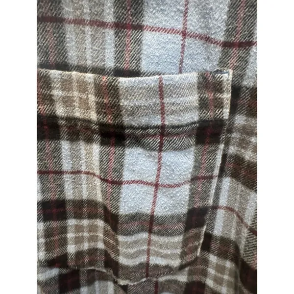 Wild Fable Blue‎ Plaid Flannel Shirt Jacket XS Pockets 100% Cotton - Image 2