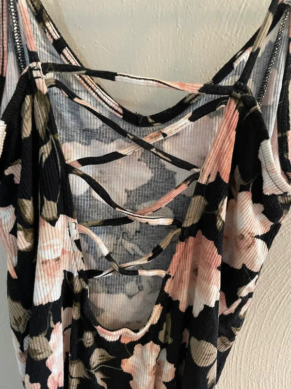 Soft & Sexy American Eagle Ribbed Floral Bodysuit - Image 5