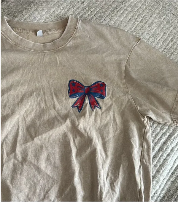 USA Graphic tshirt Tan - Image 3