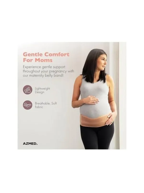 NEW Maternity Belly Band Pregnancy Abdomen Back Support Fits Up to 50" - Image 3