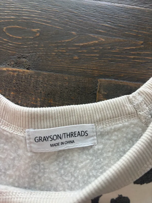 Grayson Threads Leopard Print Sweatshirt Jogger Set M/L Animal Print Lounge - Image 3