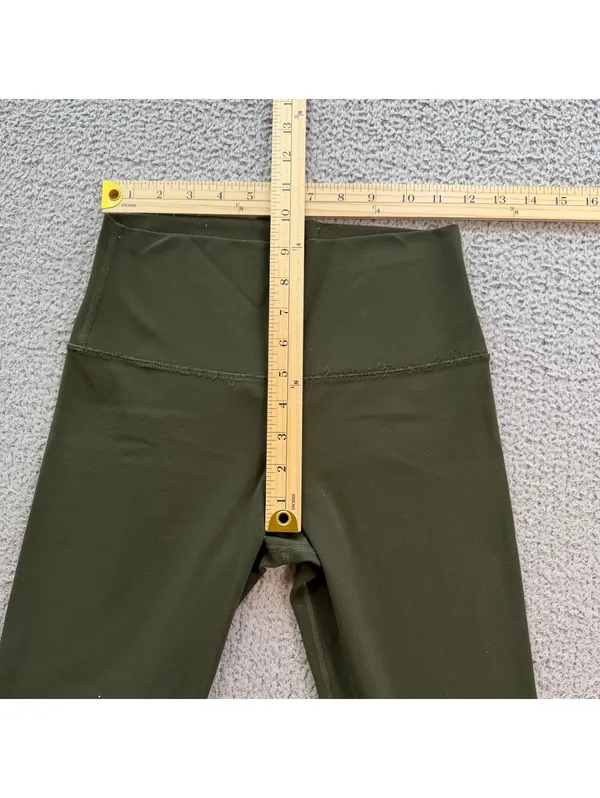 Lululemon Align High Rise Olive Green 25" Yoga Leggings Women's Size 2 - Image 3