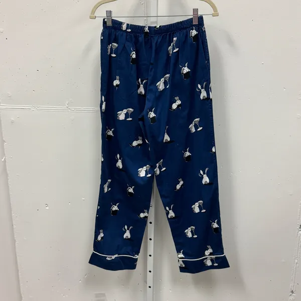 Kate Spade Magic Rabbit Martini Cotton Pajama Set 2 Piece Small Navy Blue Lounge - Image 7