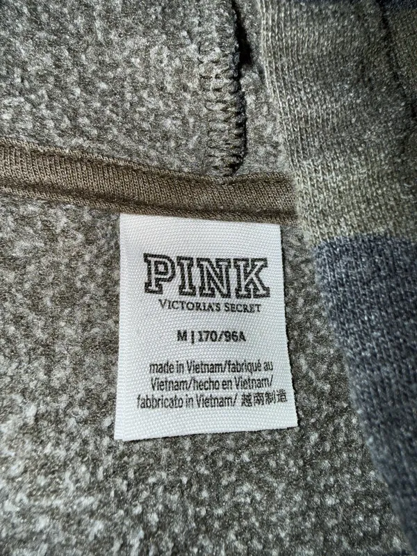 Victoria's Secret PINK Campus Hoodie Size M Green Camouflage - Image 4