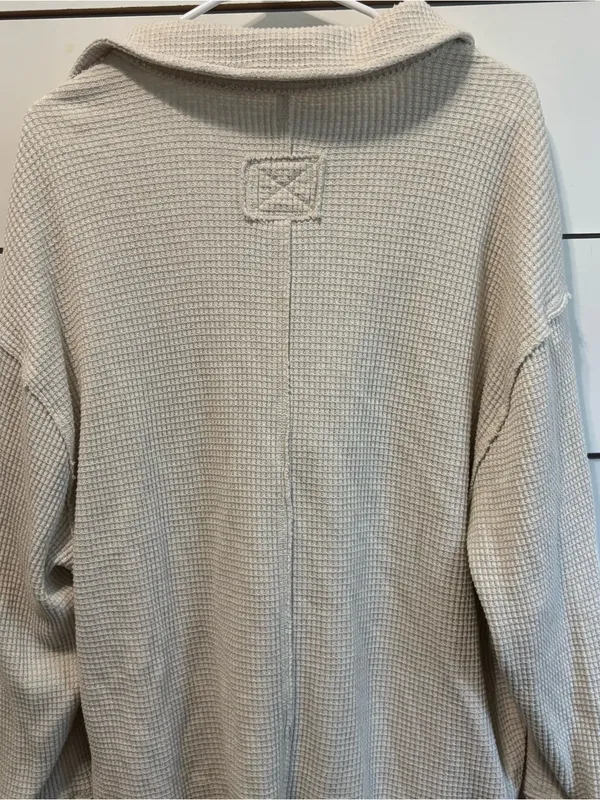 Aerie Lumberjane Polo Waffle Sweatshirt - Image 3