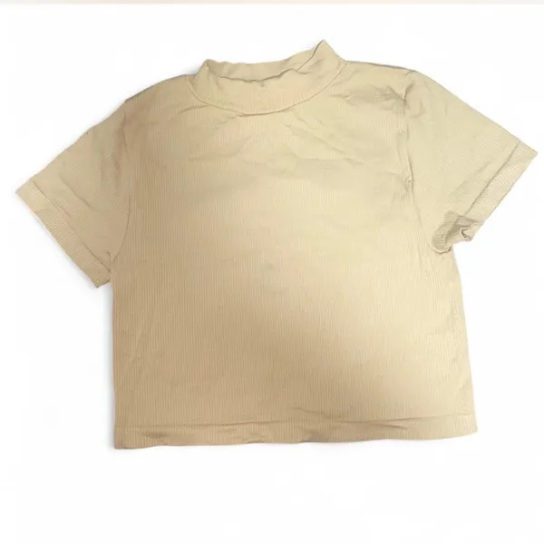 Tan mock neck t - Image 2
