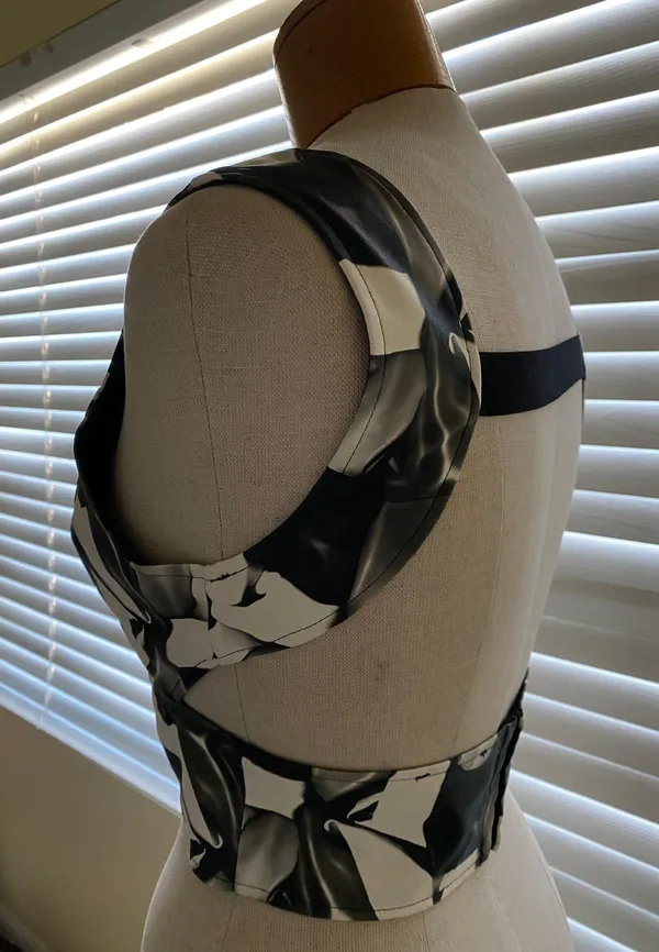 ANGL Faux Leather Crop Top - Image 2